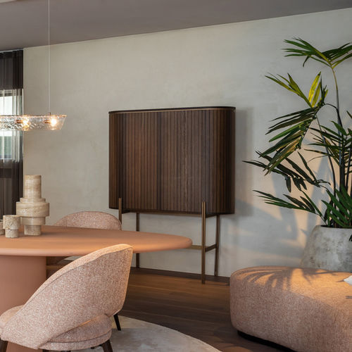 Credenza alta - MESA - EUROFASHION HOMETEXTILES & CONCEPTS - contemporanea / in MDF / in metallo