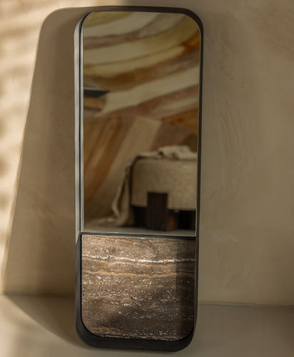 Specchio da terra - AGA - EUROFASHION HOMETEXTILES & CONCEPTS - contemporaneo / rettangolare / in alluminio