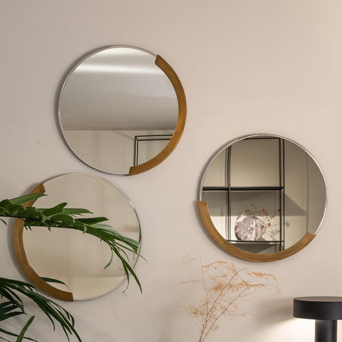Specchio a muro - GARDA - EUROFASHION HOMETEXTILES & CONCEPTS - contemporaneo / rotondo / in ferro