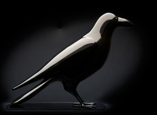 Scultura in resina - LE CORBEAU - binome