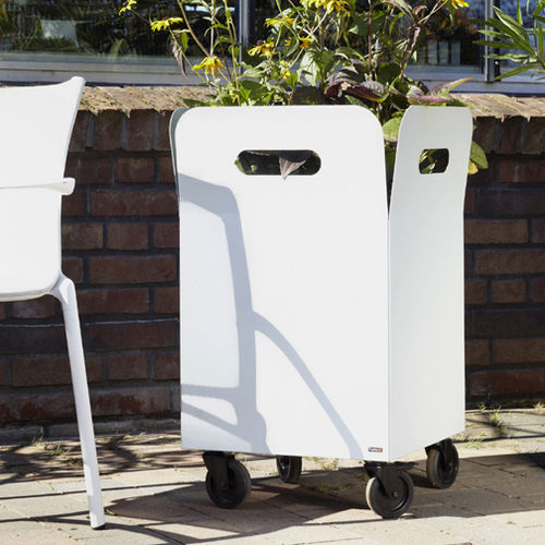 Vaso da giardino in metallo - BOX - FLORA - rettangolare / per uso residenziale