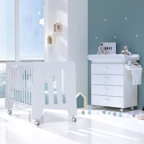 Culla per cosleeping - Omni - ALONDRA - con rotelle / in legno / per neonato