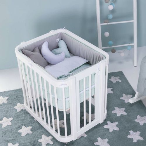Culla con rotelle - Crea Tre - ALONDRA - allungabile / in legno / per neonato