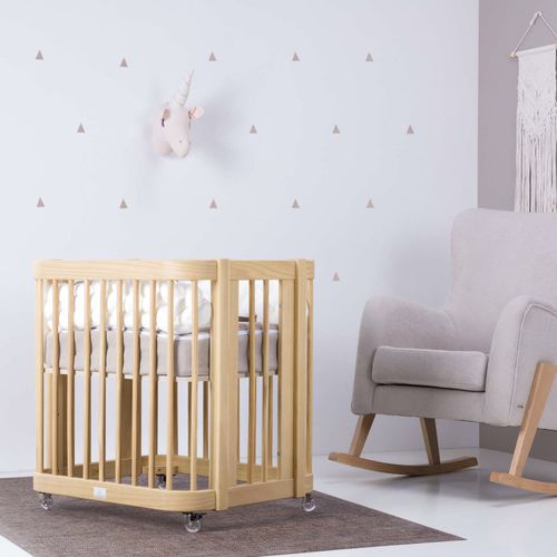 Culla standard - CREA UNO - ALONDRA - con rotelle / in legno / per neonato
