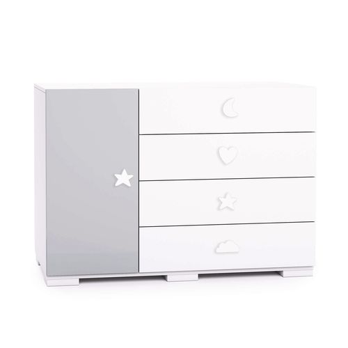 Cassettone contemporaneo - D254G - ALONDRA - in legno / rettangolare / con cassetti
