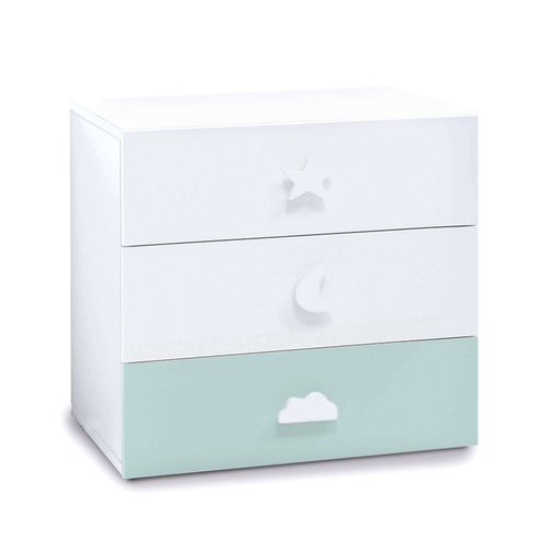 Comodino contemporaneo - Bubble - ALONDRA - in MDF laccato / in melaminico / rettangolare