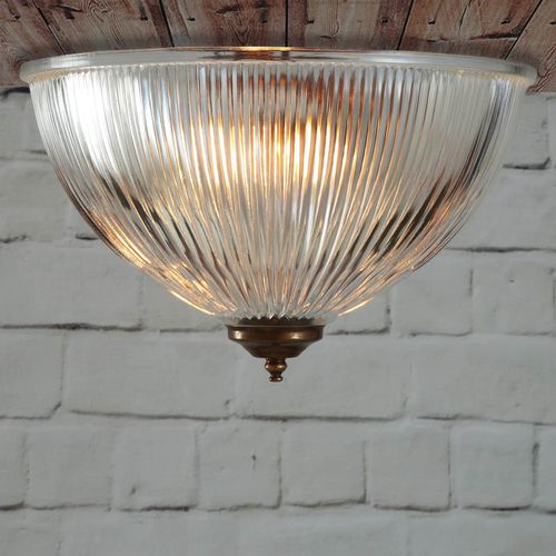 Plafoniera classica - MORONI  - Mullan Lighting - rotonda / in vetro / in ottone