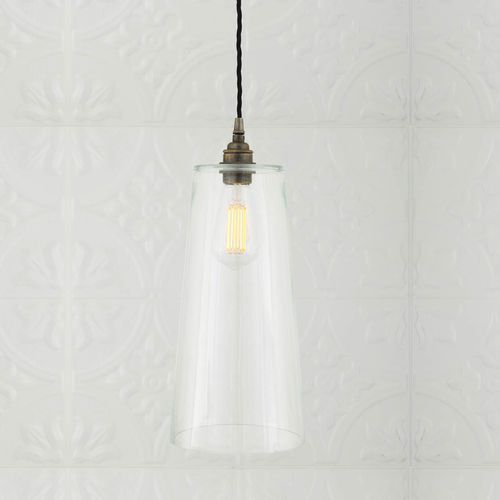 Lampada a sospensione - MALANG - Mullan Lighting - in ottone / in vetro / classica
