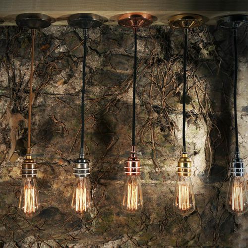 Lampada a sospensione - DILI - Mullan Lighting - in ottone / vintage / con cavo