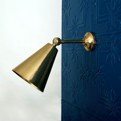 Applique in stile industriale - MOYA - Mullan Lighting - da interno / in ottone / conica