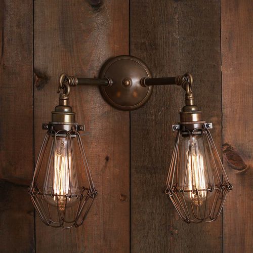 Applique in stile industriale - RIGO  - Mullan Lighting - da interno / in ottone / in acciaio