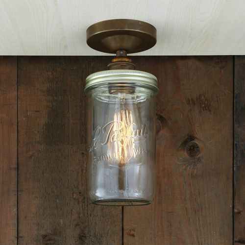 Plafoniera classica - JAM JAR  - Mullan Lighting - circolare / in vetro / in ottone