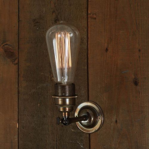 Applique in stile industriale - LOME  - Mullan Lighting - da interno / in ottone / regolabile