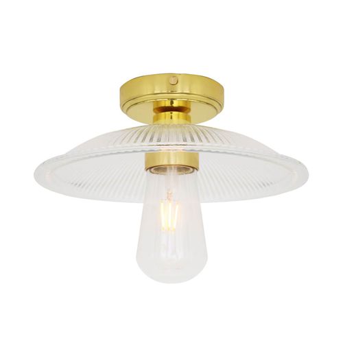 Plafoniera classica - GAL  - Mullan Lighting - in vetro / in ottone lucidato / LED