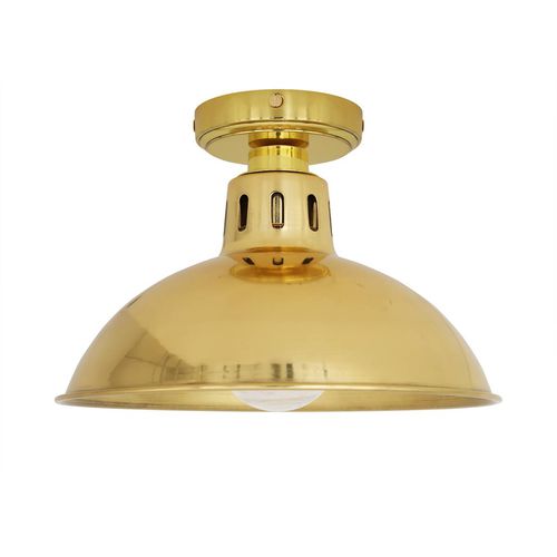Plafoniera in stile industriale - TALISE  - Mullan Lighting - in vetro / in acciaio / in ottone lucidato