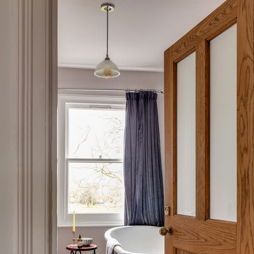 Lampada a sospensione - BOSTON - Mullan Lighting - in ottone / in vetro / moderna