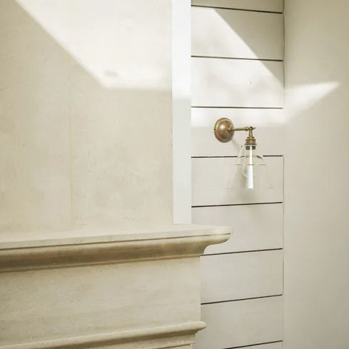 Applique in stile industriale - STRAFF  - Mullan Lighting - da interno / in ottone / in vetro