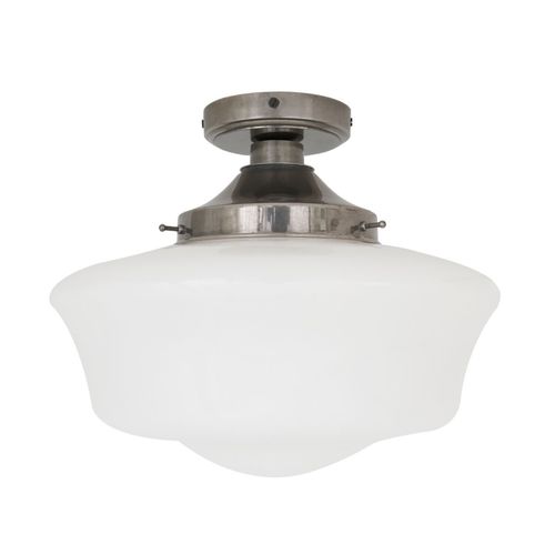 Plafoniera classica - ANATH  - Mullan Lighting - in vetro opalescente / in ottone lucidato / LED