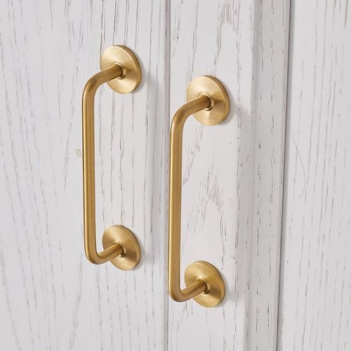 Maniglia a tirante per porta - CORA  - Mullan Lighting - in ottone / in rame / contemporanea
