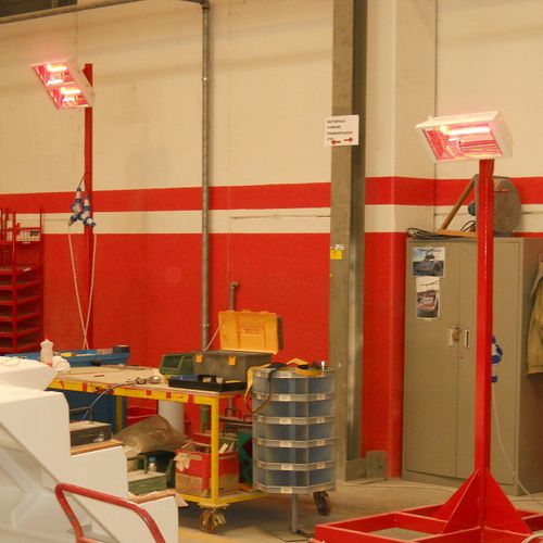 Stufa ad infrarossi da parete - TITAN 1 - STAR PROGETTI - sospesa / da soffitto / elettrica