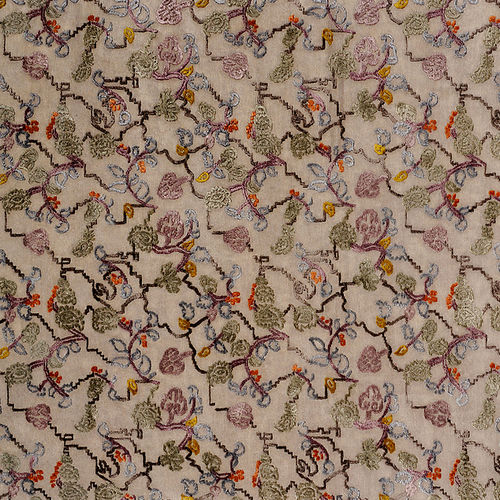 Tappeto contemporaneo - KASHMIR - Warli - a motivi / in lana della Nuova Zelanda / in viscosa