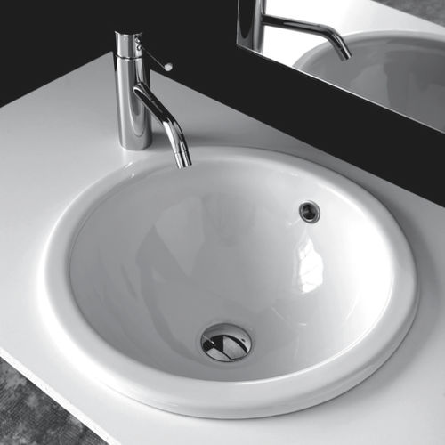 Lavabo da incasso - BP002 - BP003 - BLEU PROVENCE - in ceramica / rotondo / contemporaneo