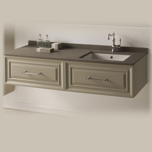 Mobile lavabo sospeso - CHARME4 - BLEU PROVENCE - in MDF / in ceramica / contemporaneo
