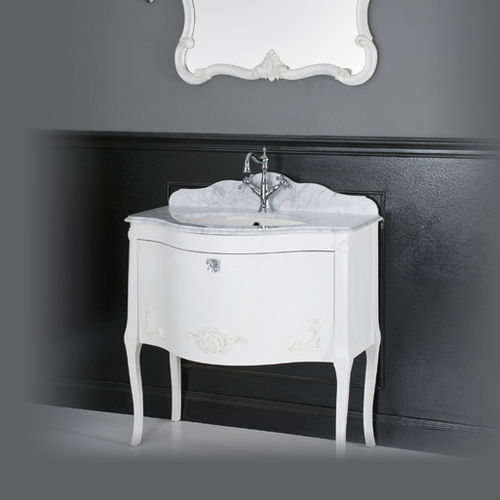 Mobile lavabo sospeso - ANIS - BLEU PROVENCE - in MDF / in stile / con specchio