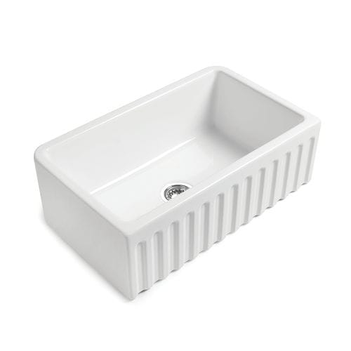 Lavello a 1 vasca - Bake 83 - LK05 - BLEU PROVENCE - senza gocciolatoio / in ceramica / sottotop
