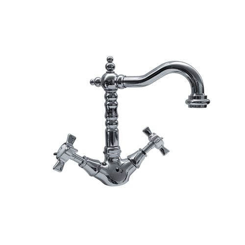 Miscelatore doppio comando da appoggio - RL1043 - BLEU PROVENCE - in ottone / da cucina / 1 foro