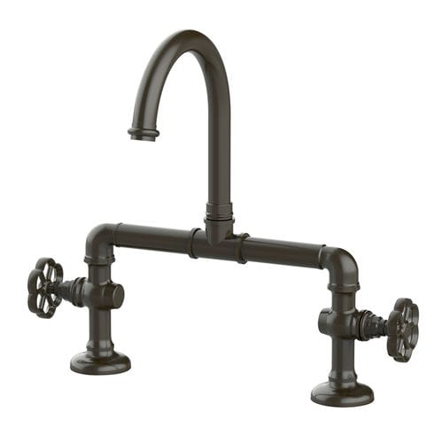 Miscelatore doppio comando da appoggio - RK09RAL - BLEU PROVENCE - in ottone / da cucina / 2 fori