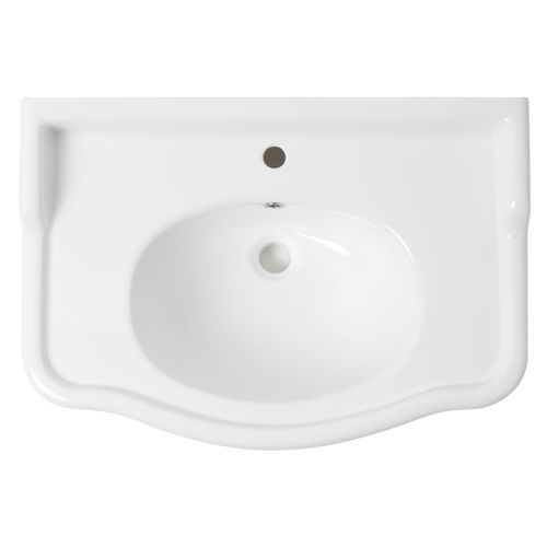 Lavabo sospeso - BP875 - BLEU PROVENCE - in ceramica / lucido / Made in Italy