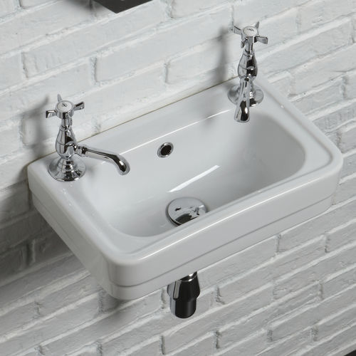 Lavabo sospeso - BP945 - BLEU PROVENCE - in ceramica / rettangolare / contemporaneo