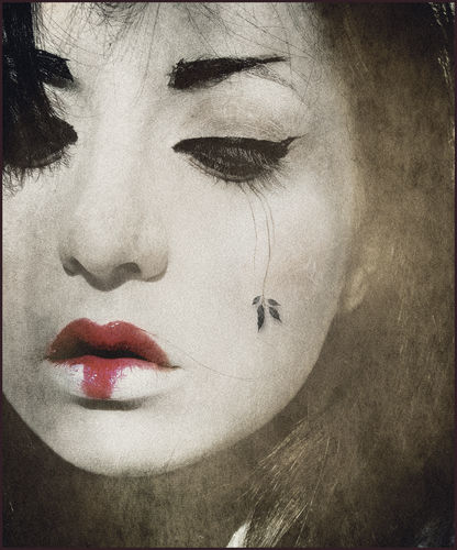 Tappeto contemporaneo - JAPANESE REPOSE  - Mineheart - a motivi / in poliammide / rettangolare