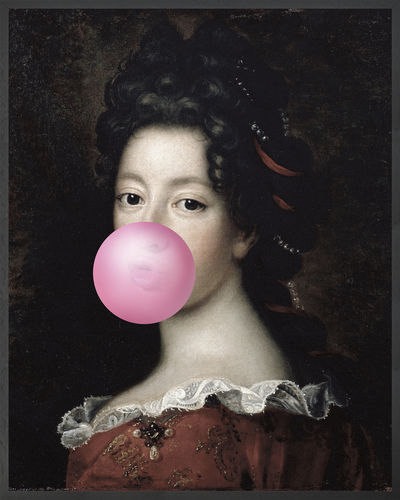 Stampa su tela - BUBBLEGUM PORTRAIT -1 - Mineheart - grande formato / ritratto