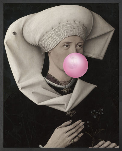 Stampa su tela - BUBBLEGUM PORTRAIT -2 - Mineheart - grande formato / ritratto