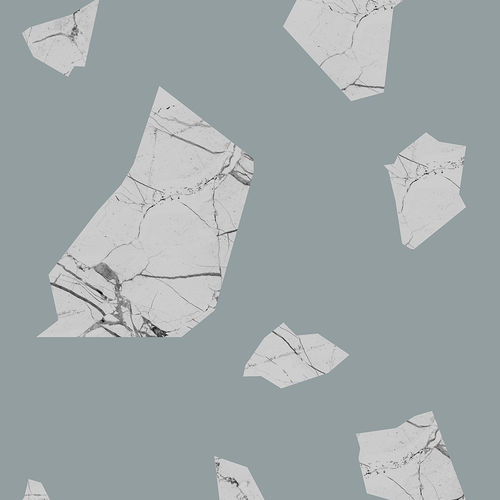 Carta da parati contemporanea - MARBLE FRAGMENT - GREEN &amp; GREY - Mineheart - in tessuto non tessuto / a motivi / aspetto marmo