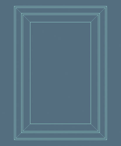 Carta da parati contemporanea - PETROLEUM &amp; AQUAMARINE PANEL OUTLINE - Mineheart - in tessuto non tessuto / geometrica / aspetto legno