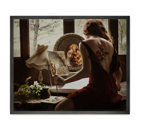 Quadro arte figurativa - PORTRAIT DEL'ARTISTE CANVAS - Mineheart - contract