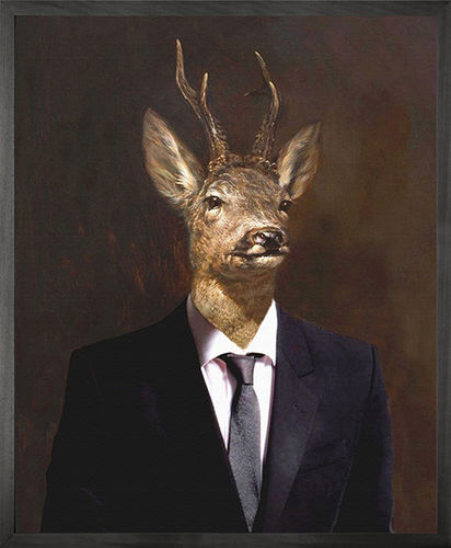 Quadro su tela - BUCK 2 - Mineheart - ritratto / con animali / contract