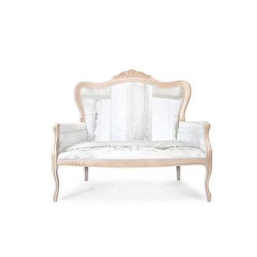 Divano classico - SHABBY CHIC - Mineheart - in tessuto / con braccioli / a schienale alto