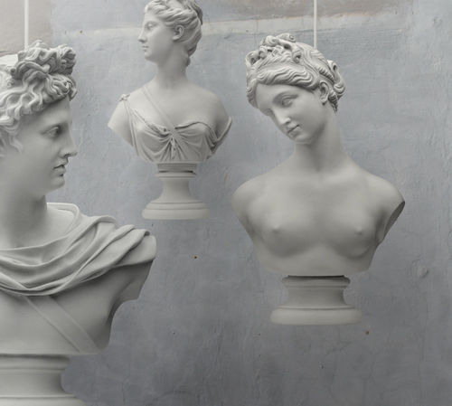Lampada a sospensione - STATUE: GODDESS/HERO/MUSE - Mineheart - in marmo / classica / con cavo