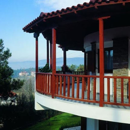 Balaustra in legno - EXTERNAL - interSCALA - da esterno / per balcone / per esterno
