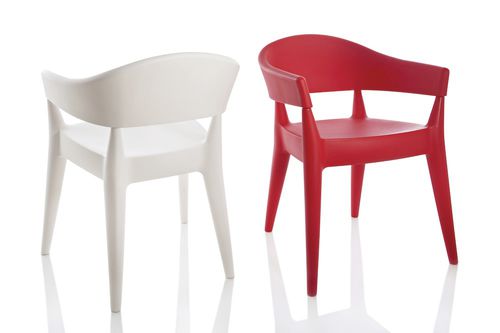 Sedia da ristorante contemporanea - JO - ALMA DESIGN S.R.L. - in polietilene / senza braccioli