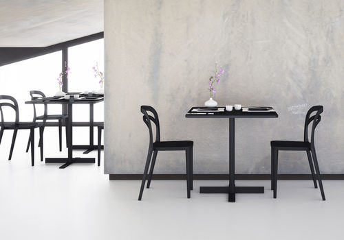 Tavolo contemporaneo - PEOPLE - ALMA DESIGN S.R.L. - in MDF / quadrato / per ristorante