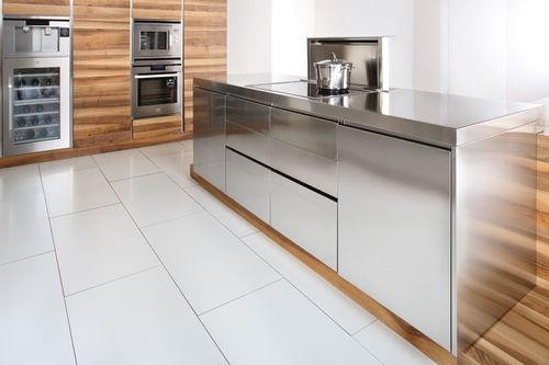 Cucina contemporanea - OPEN - ARCA CUCINE ITALIA S.R.L. - in legno / in acciaio inossidabile / con isola