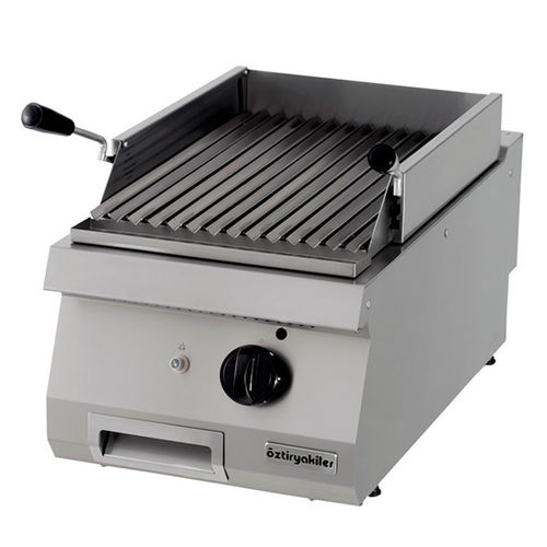 Grill a gas - 700 : 7864.N1.40703.12 - Ozti - da bancone / professionale / in acciaio inossidabile