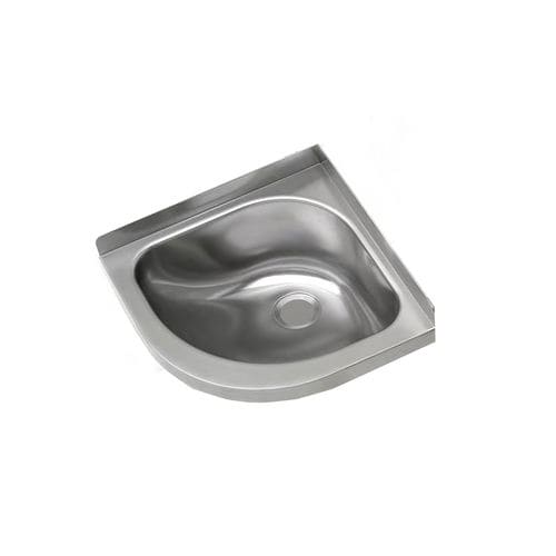 Lavandino sospeso - BRAVO INOX S.R.L. - d'angolo / in ceramica
