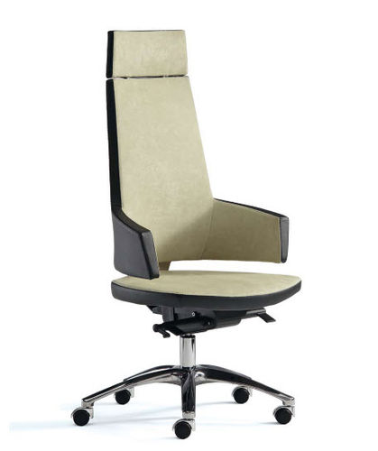 Poltrona direzionale contemporaneo - BOSS - MASCAGNI - in pelle / in faggio / in poliuretano