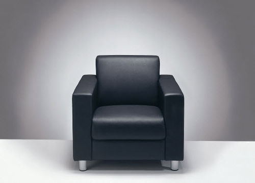 Poltrona contemporanea - A300 - MASCAGNI - in pelle / contract